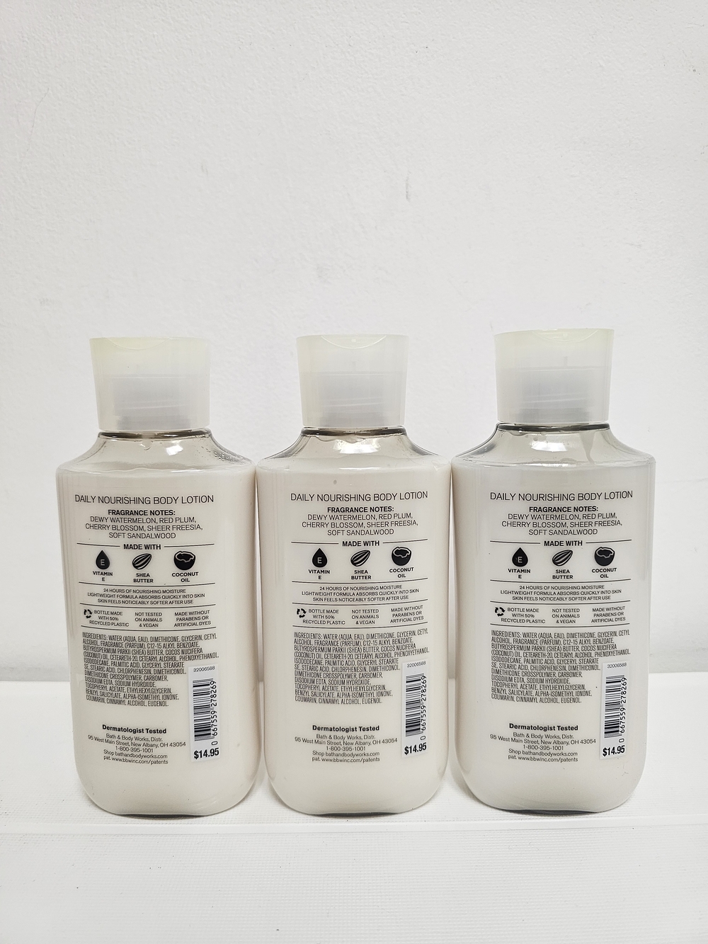 Bath & Body Works Cherry Blossom Body Lotion - 3x - Picture 2 of 2